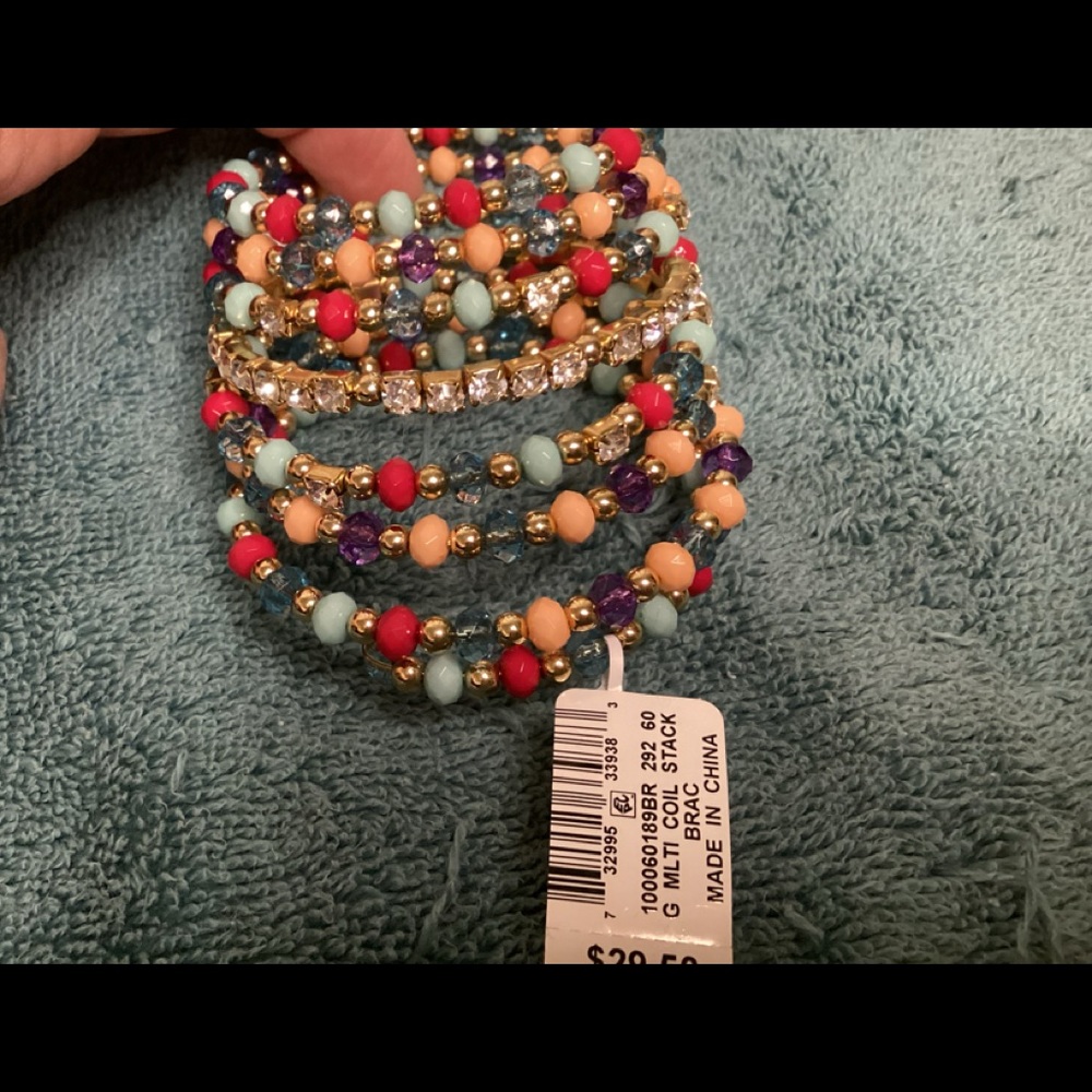 I.N.C. Gold Multi Coil Stack Bracelet NWT